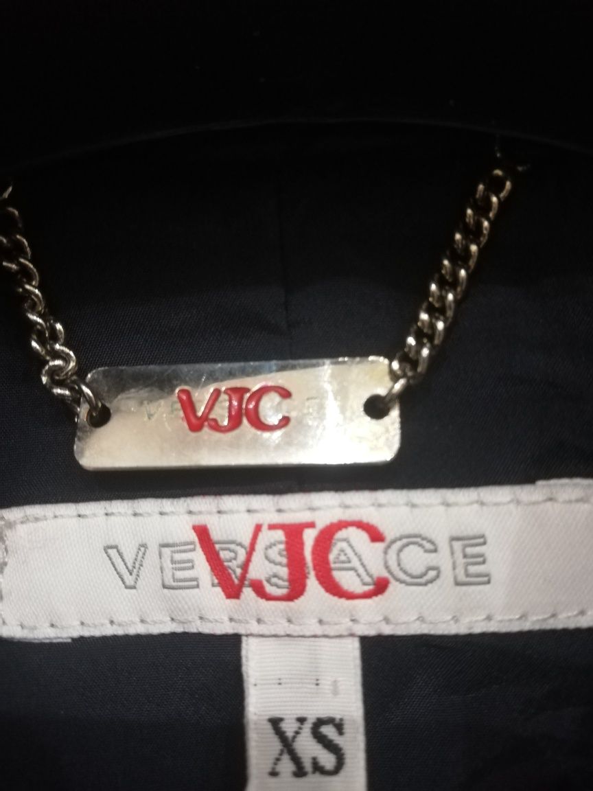 Trencz płaszczyk granatowy Versace Jeans xs 34