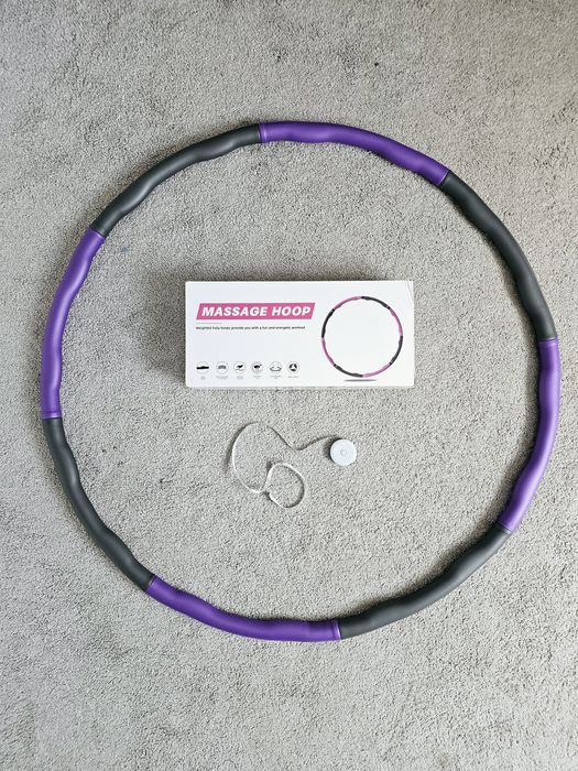 Hula Hop odchudzający z wypustkami składany piankowe + miarka