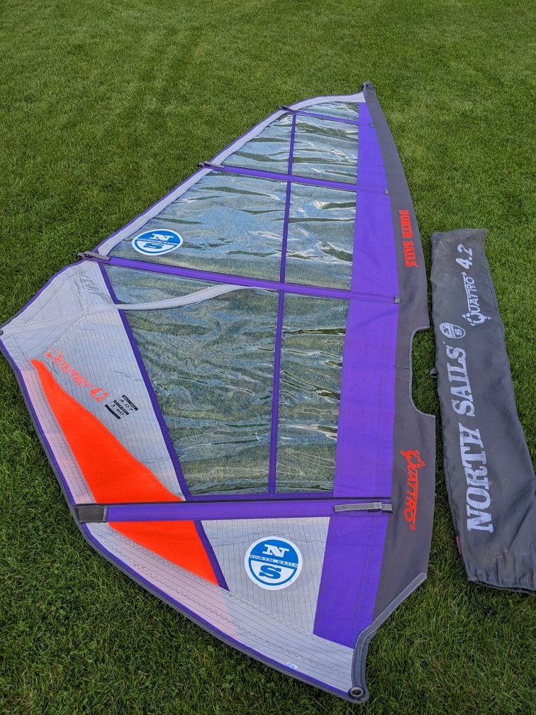 Żagiel windsurfing 7.4, 6.4, 4.2