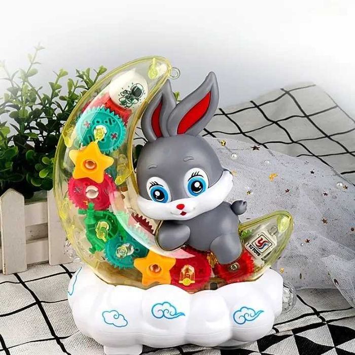 Дитячий музичний нічник «Зайка на Місяці» Moon Rabbit