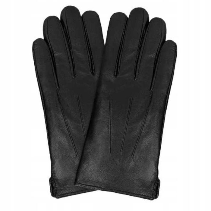 Skórzane rękawiczki męskie Wojas XL zimowe dotykowe eleganckie wygodne