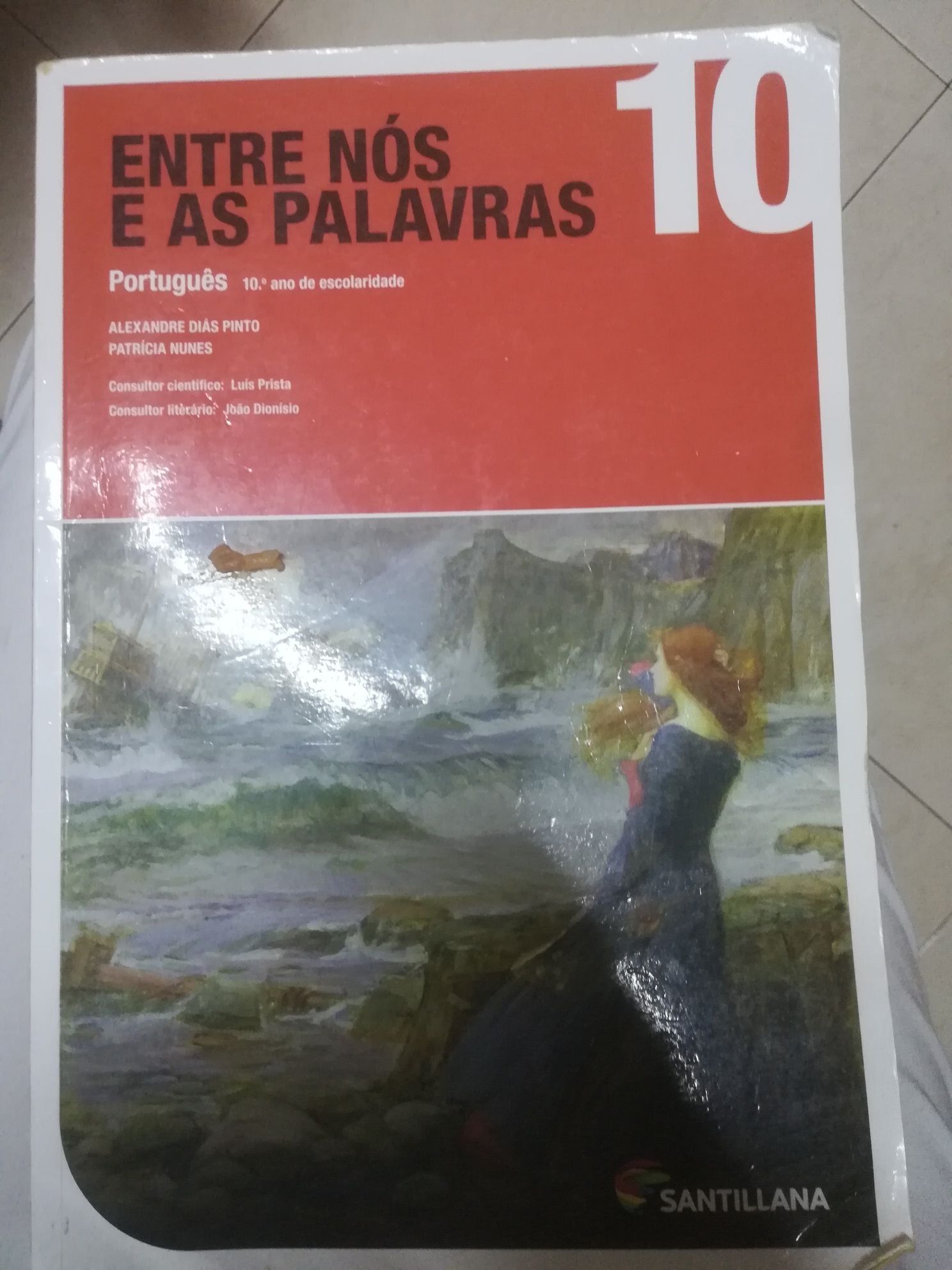 Entre nós e as palavras 10, manual de português da Santillana
