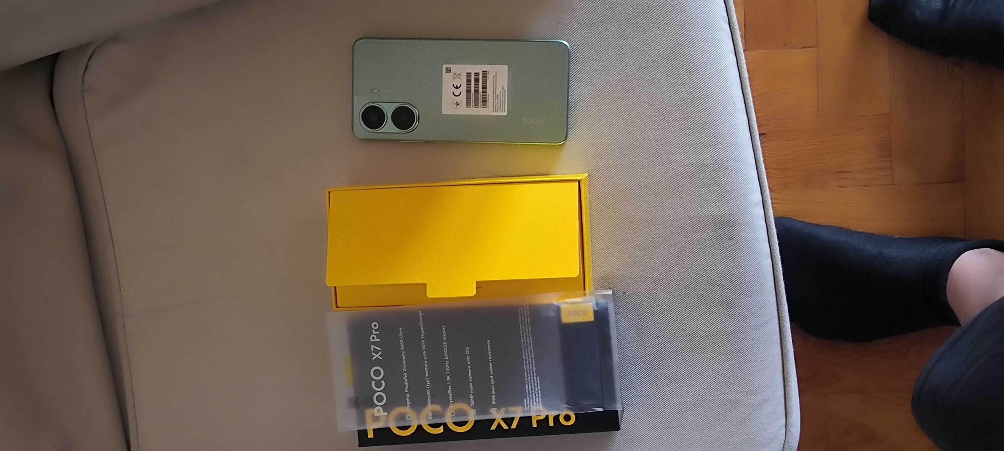 Xiaomi Poco X7 Pro 12/256 Green Faktura (1.702 mln oryginalna Ład 90W