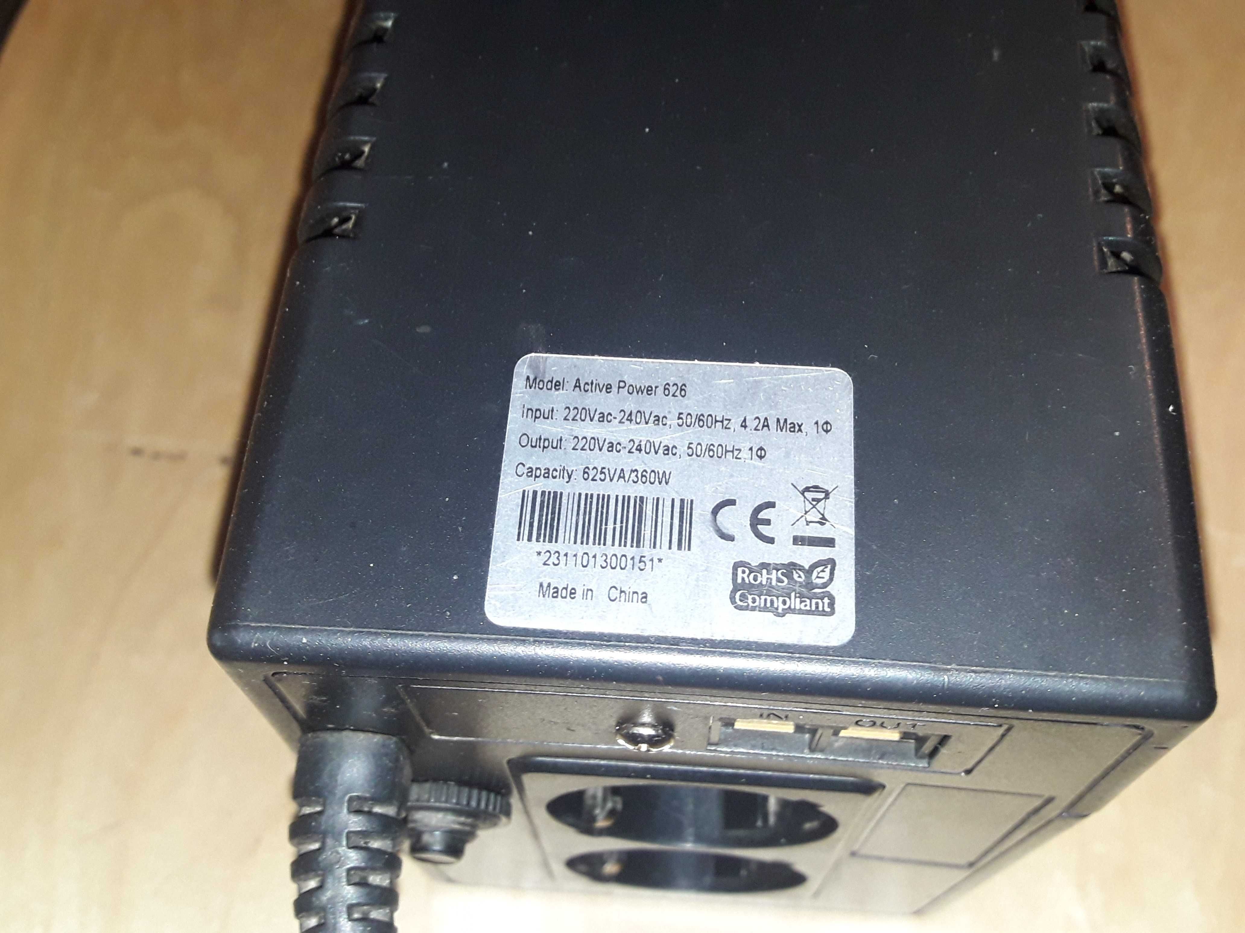 UPS  Zasilacz awaryjny  ActiveJet  Active Power 626 ( 650VA 360W )