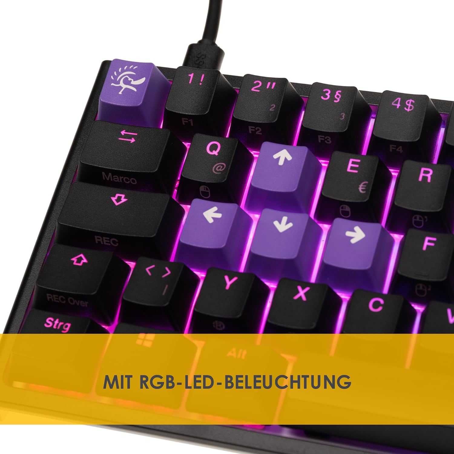 ucky One 2 Mini Mechaniczna klawiatura gamingowa RGB,