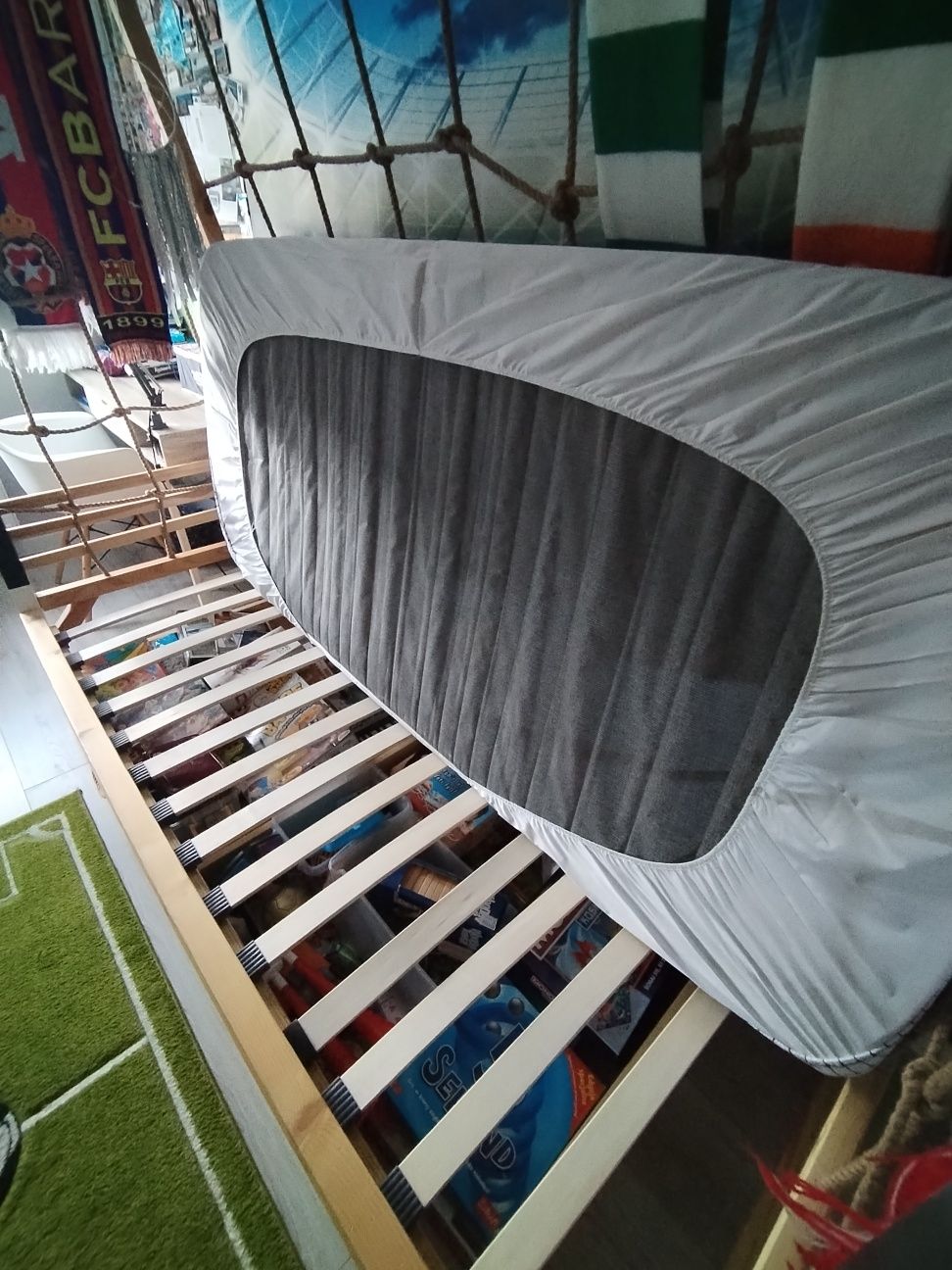 Łóżko bramka piłkarska 90x200