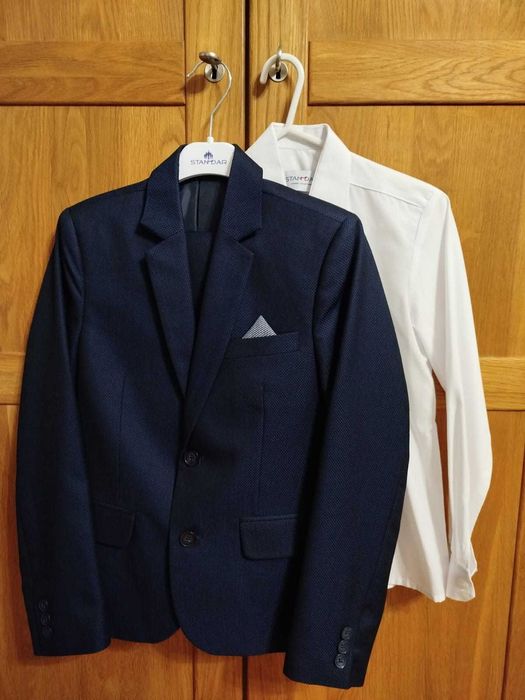 Garnitur chłopięcy STANDAR 140-146 + koszula