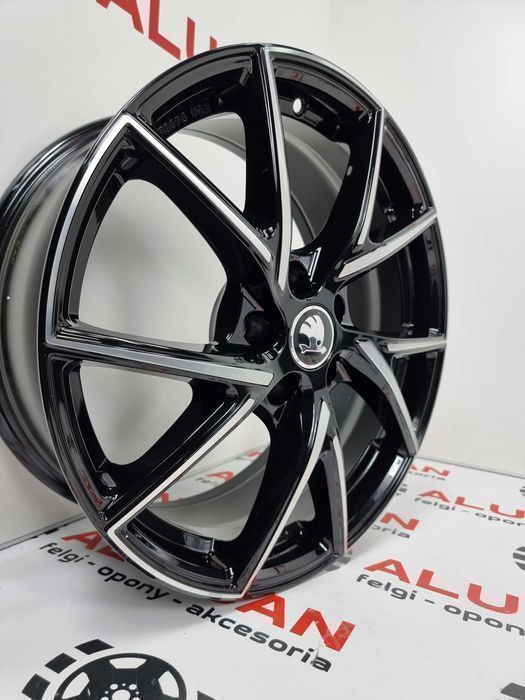 Nowe alufelgi SKODA 18" 5x112 KaroQ KodiaQ Octavia SuperB - Czarne