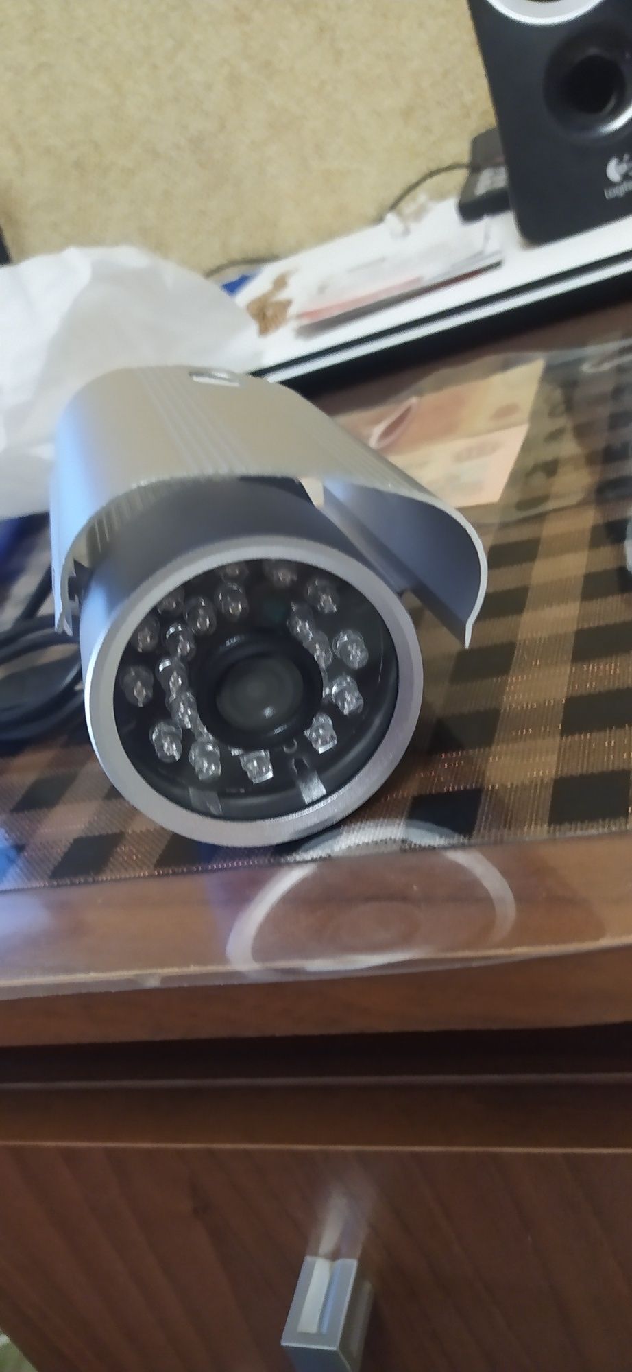 Видеокамера уличная в алюминиевом корпусе с записью на Micro SD