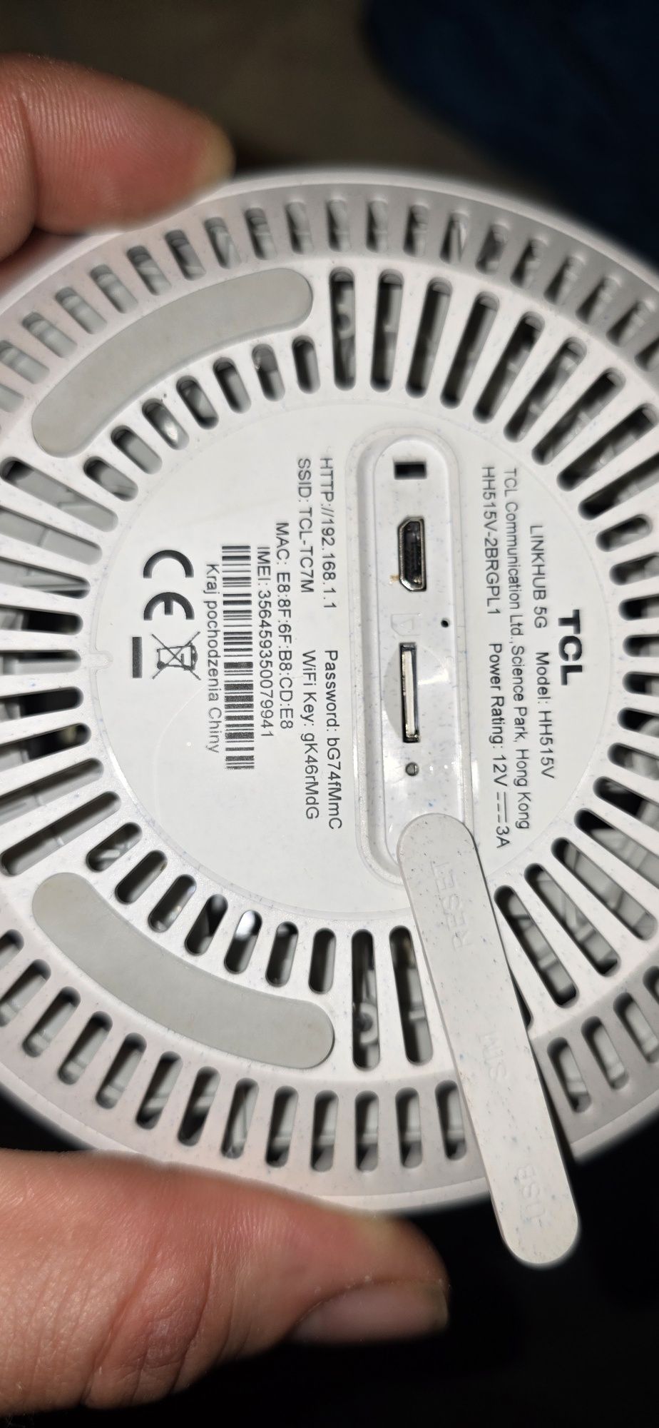 Router TCL HH515V 802.11ax (Wi-Fi 6)