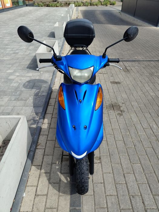 Suzuki Address v125 синій на реєстрації з кофром