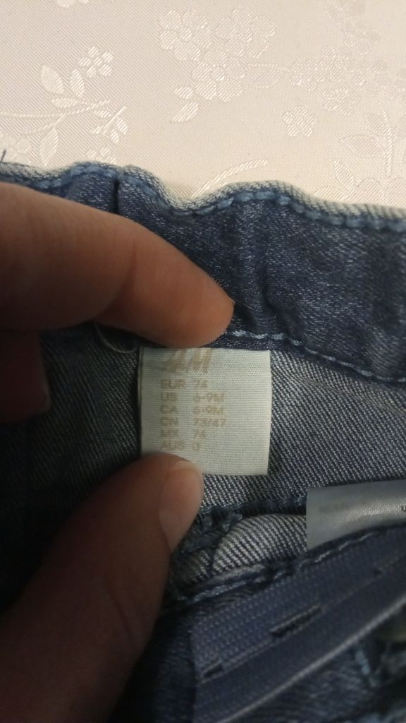 Spodnie jeansowe 74 H&M