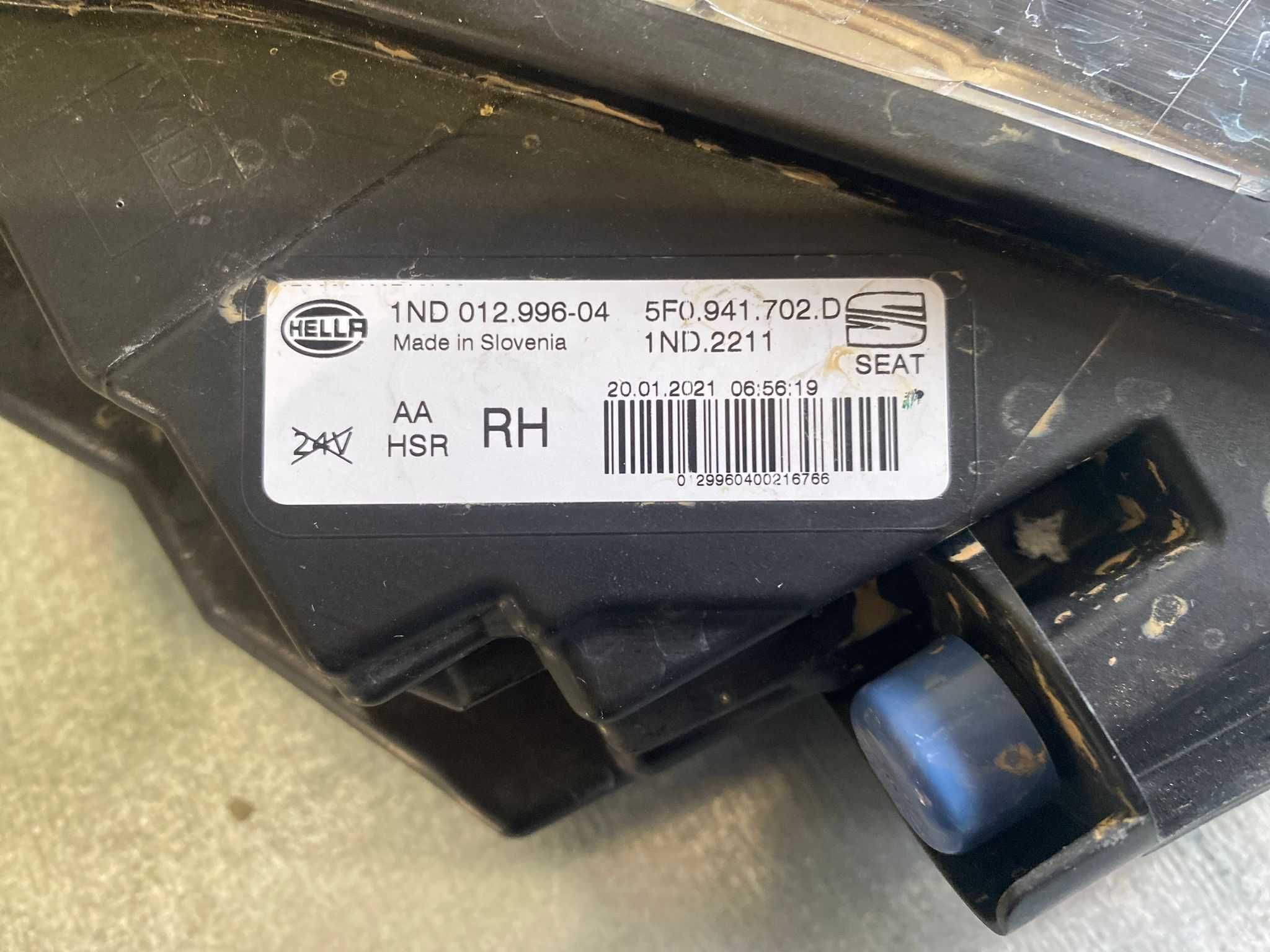 Halogen prawy przód Seat CUPRA ATECA