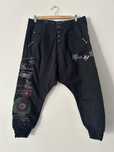 Desigual spodnie baggy alladynki haft wyszywane szarawary xl 32