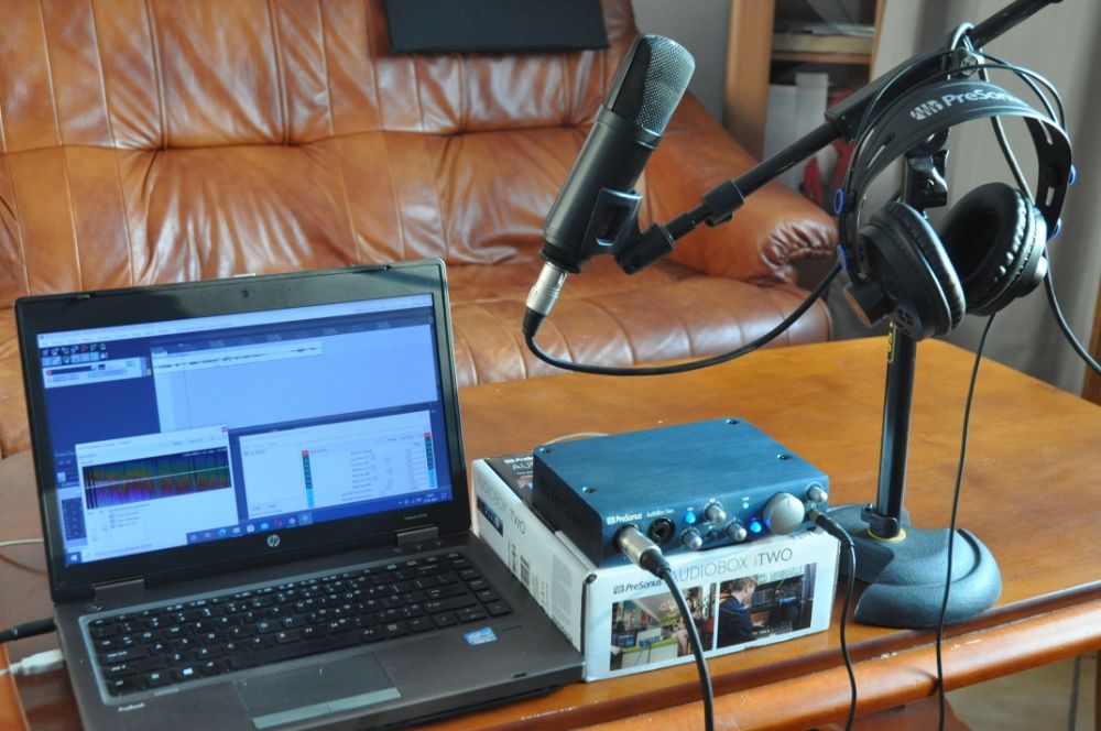 Sprzedam mobilne studio nagrań:Mikrofon MXL+Presonus iTWOBOX+soft
