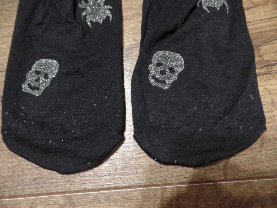 Czarne rajstopy Halloween mikrofibra R. 134/140