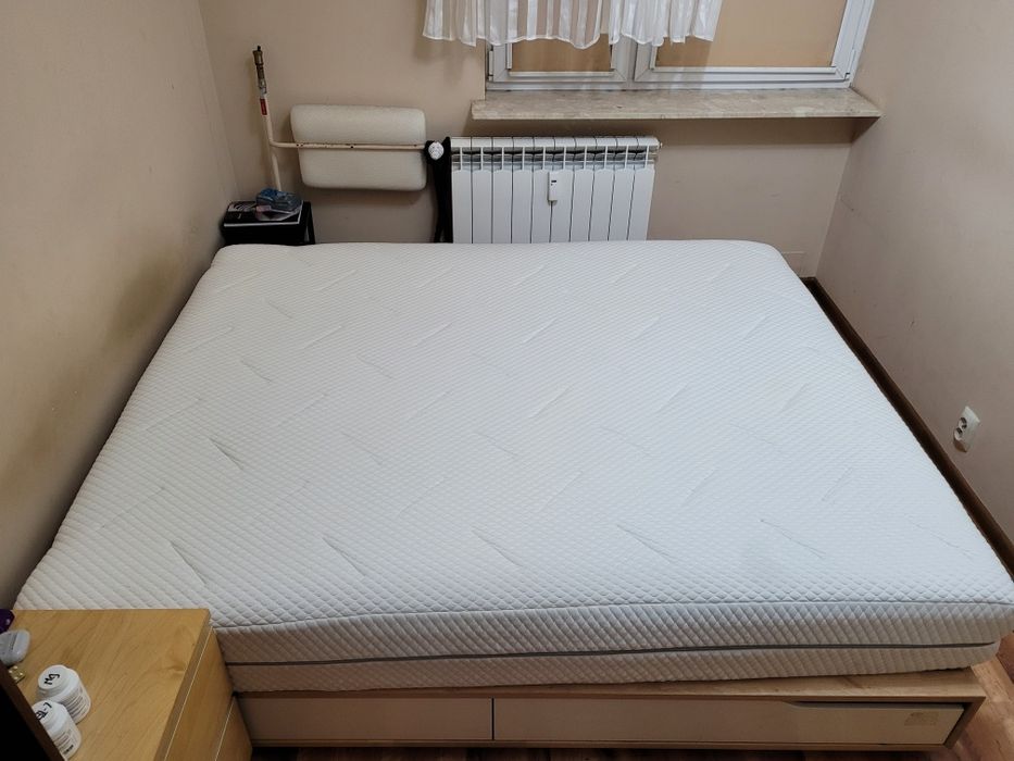 Materac Wellpur 160x200 cm piankowy JYSK używany stan bardzo dobry
