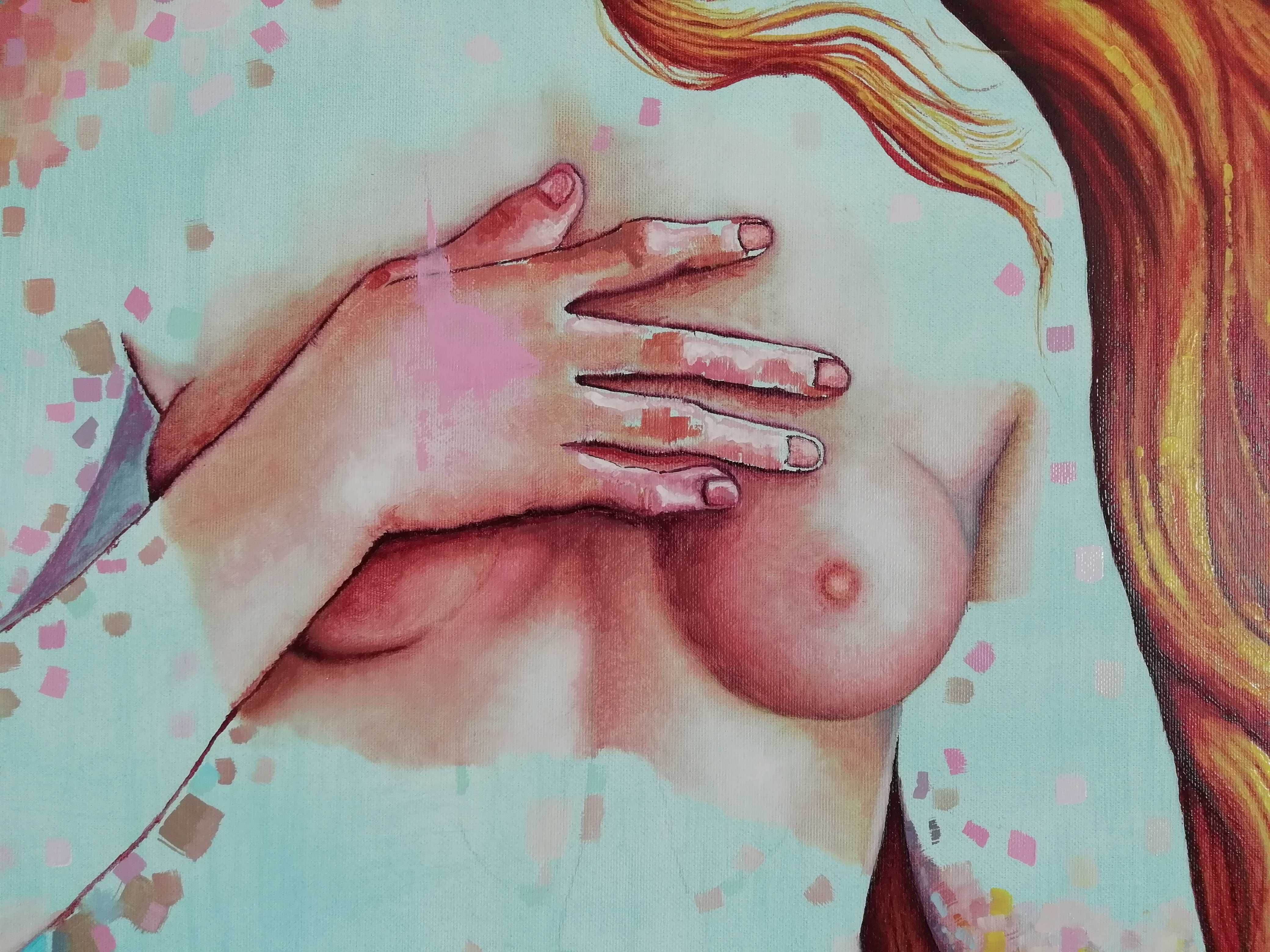 Quadro / Pintura a óleo sobre tela "Vénus"