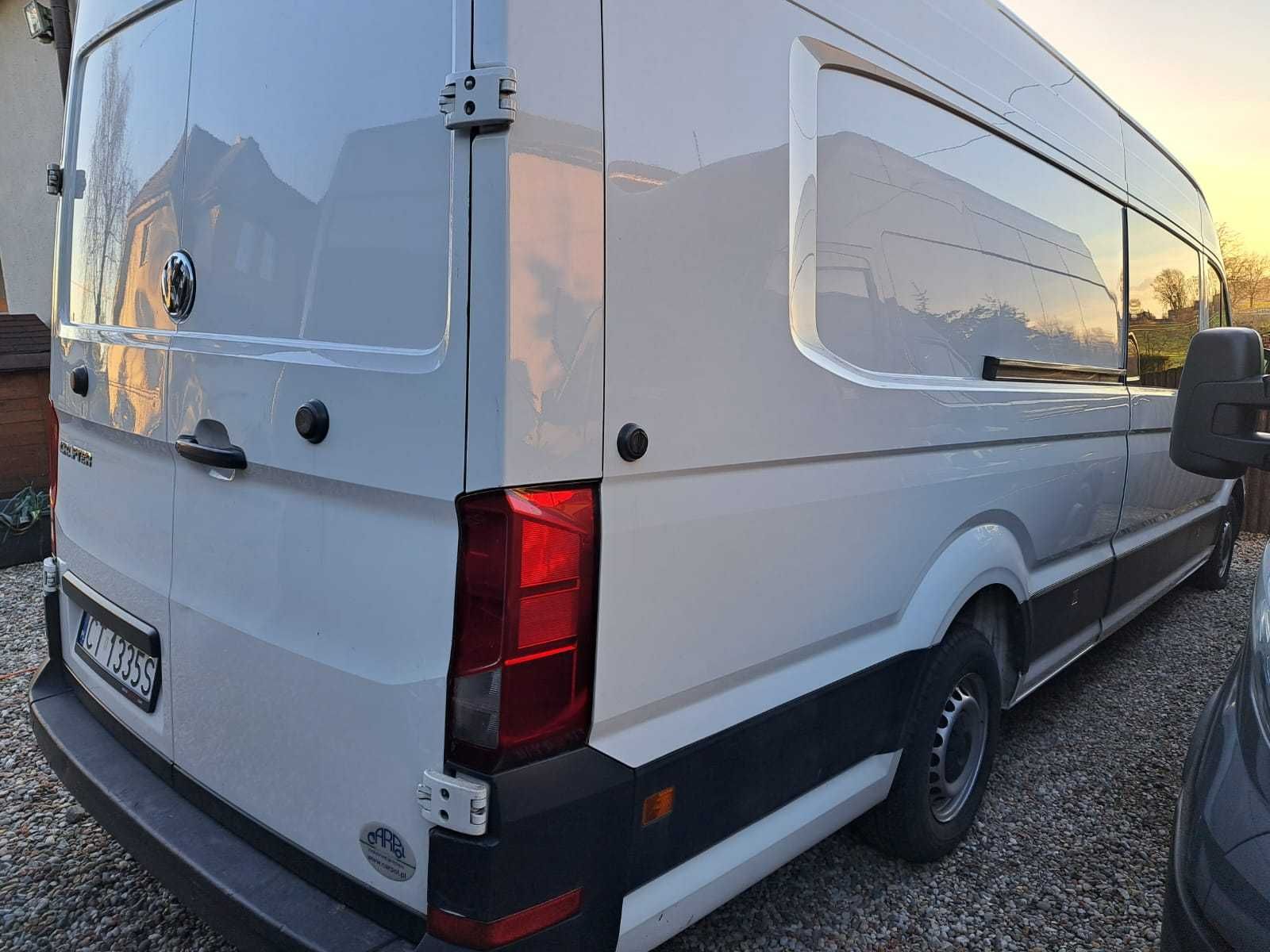 Volkswagen Crafter L5H3 maxi, rok prod. 2018, brygadówka 7-os., 177 KM