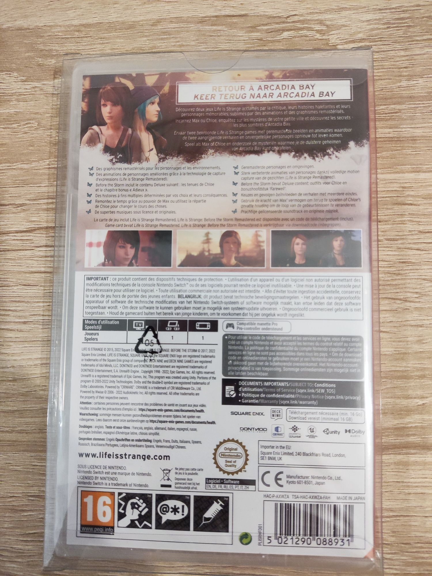 Life is strange nintendo switch selado