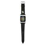 Karl Lagerfeld Pasek KLAWLOKHK Apple Watch 42/44/45/49mm czarny/bl