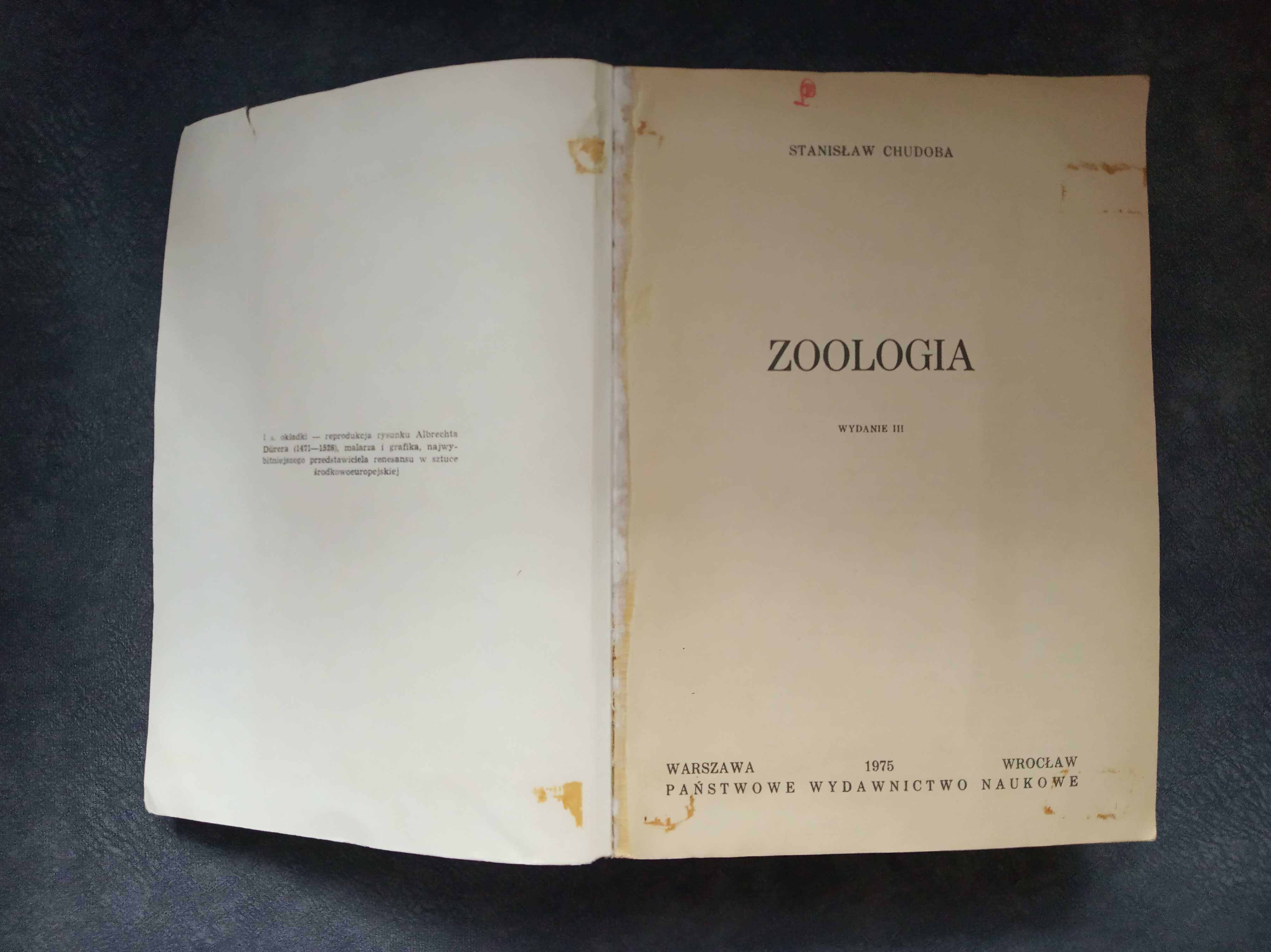 zoologia. wydanie 3. Stanisław Chudoba