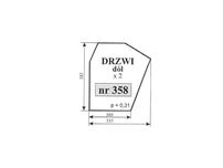 szyba drzwi dół zetor