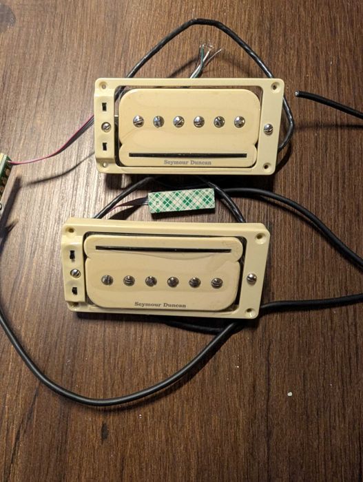 Seymour Duncan P-Rails SHPR set + ramki triple shot STS 2 creme