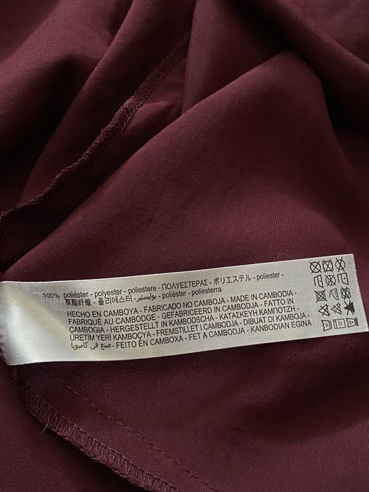 Плаття сукня міді жіноче Zara 4387/264/681 XS Бордове