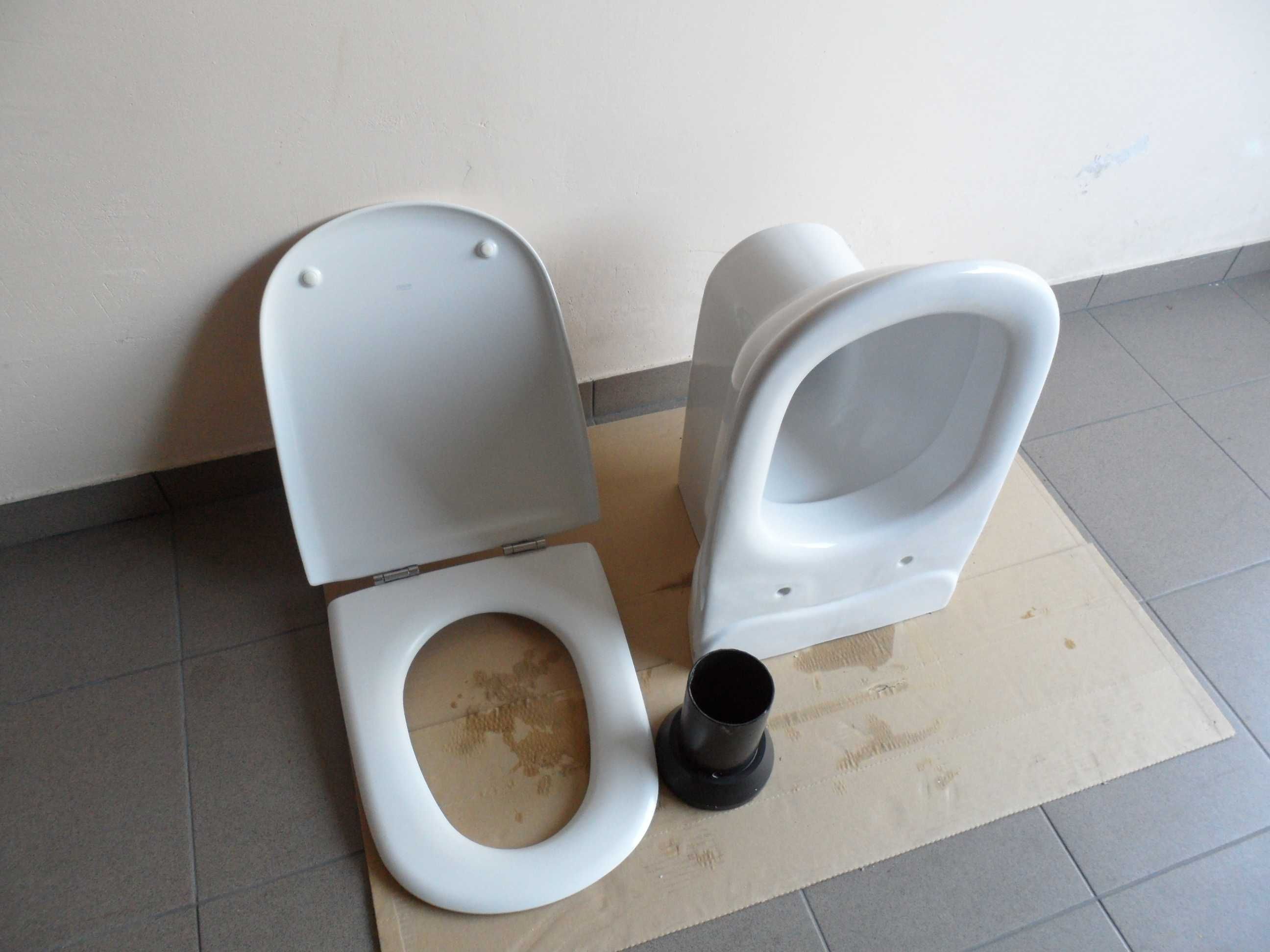 muszla miska ROCA WC wisząca do stelażu + deska + rura