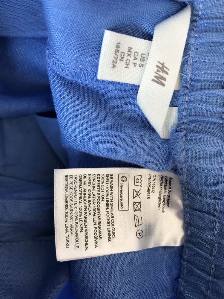 H&M Premium spodnie damskie S 100% len