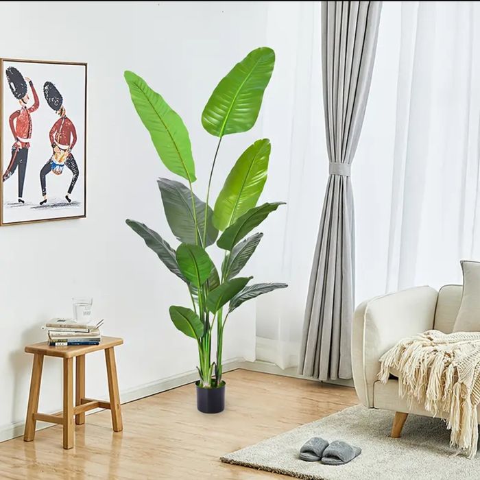 HIT Sztuczne Drzewo Bananowe Sztuczny Bananowiec Roślina Palma 180cm