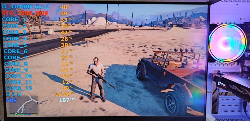 Игровой ПК Rust cs2 gtaV dota fortnite pubg warzonna i5 10400 GTX 1080