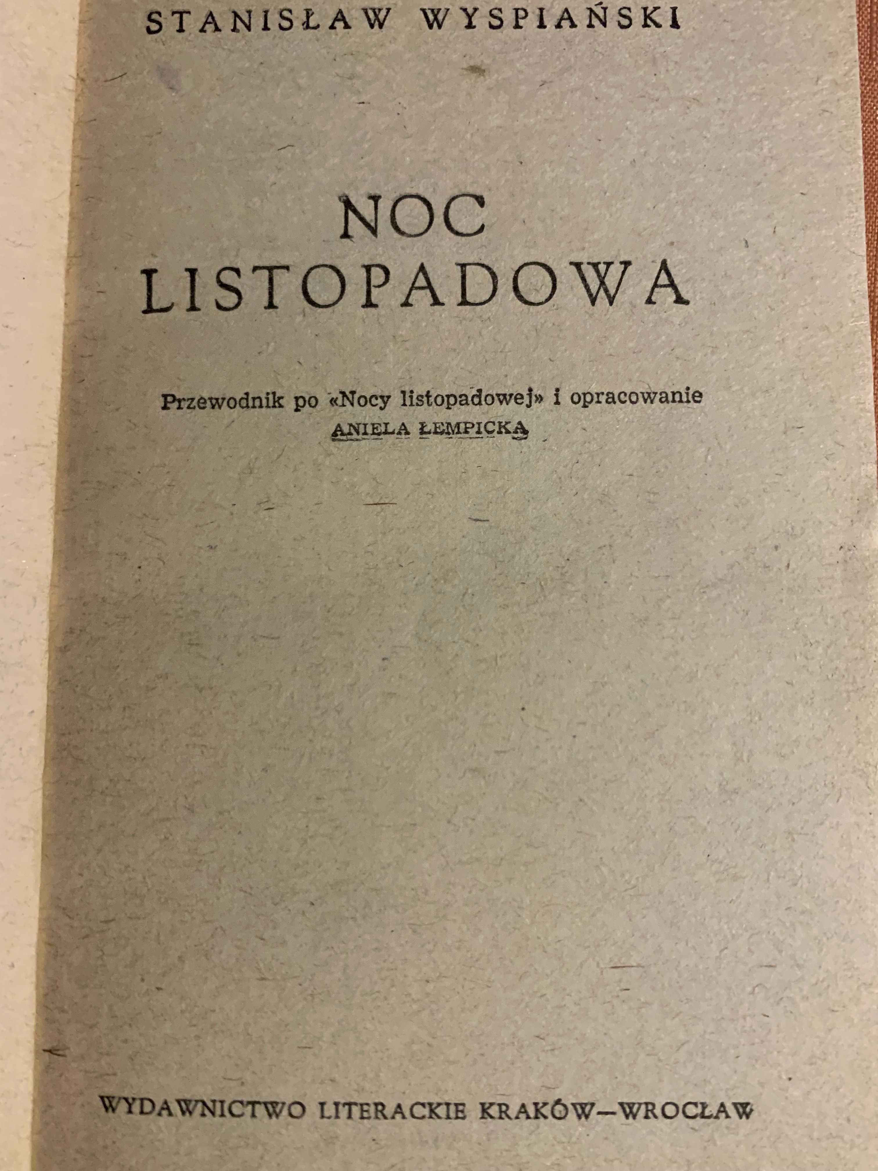 Noc listopadowa Wyspiański / z opracowaniem