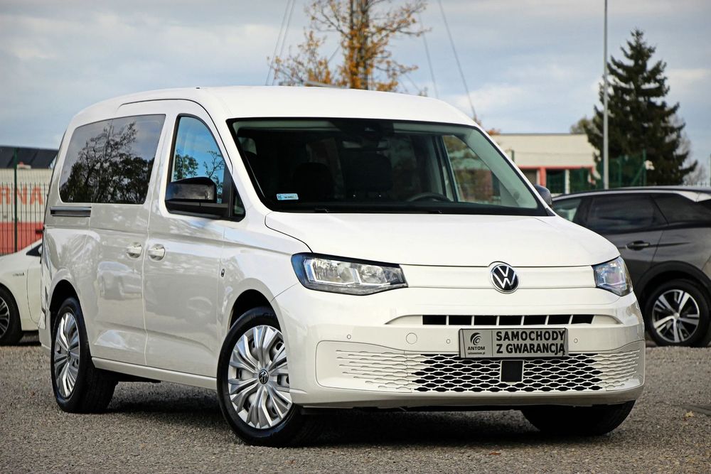 Volkswagen Caddy SALON PL 1wł MAXI 122KM 6bieg Tempomat Front/LaneAssist FV23%