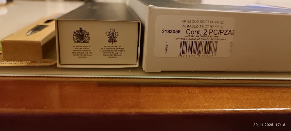 Продам исклюзивный подарочный набор ручек  PARKER CORE