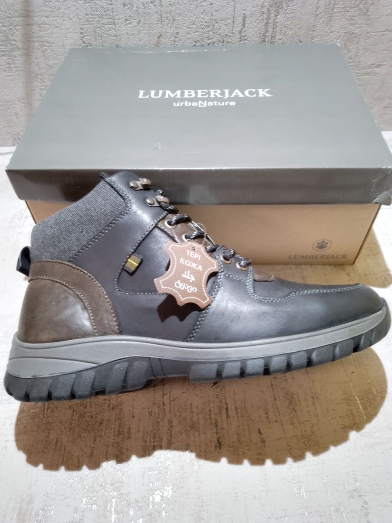 Кожаные ботинки на меху Lumberjack 43 размер, 28,5 см.