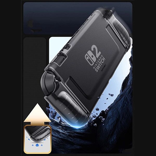 Supcase Crystal Case Nintendo Switch 2 Frost Black