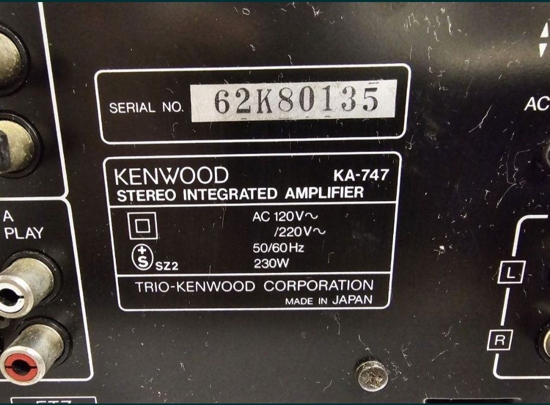 Wzmacniacz Kenwood K-747 . Made in Japan