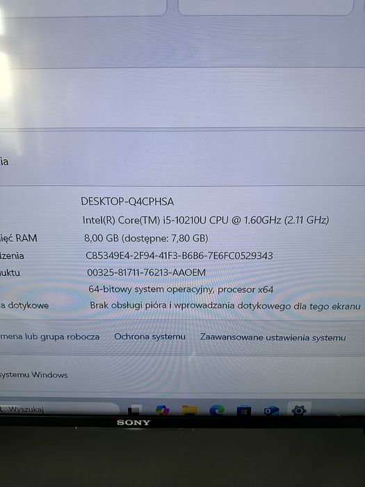 Plyta główna z kadlubkiem do Asus Zenbook UX-533FAC 100% sprawna
