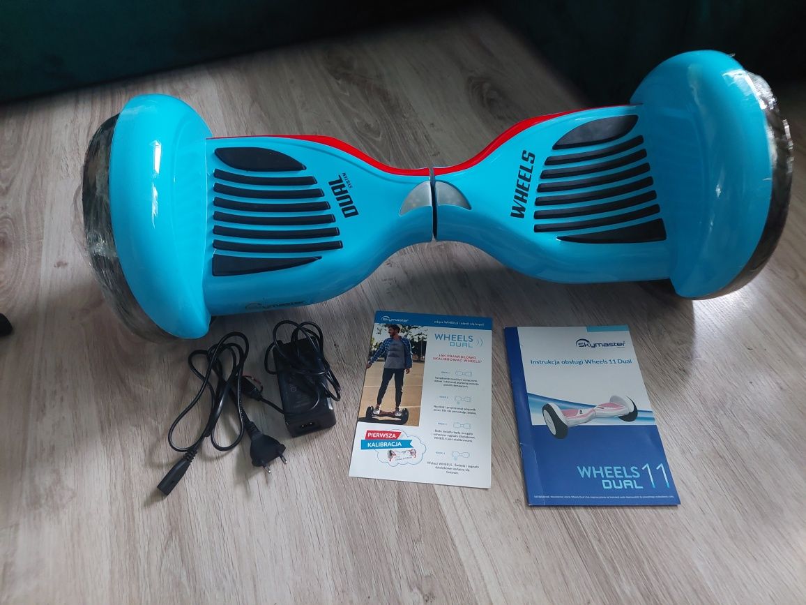 Deskorolka elektryczna skymaster, dual wheels 11, bluetooth