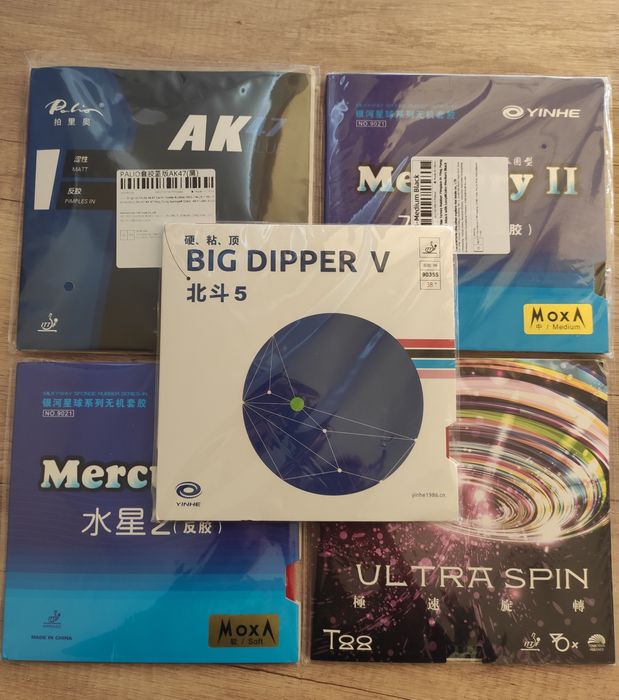 Накладка Palio AK 47 Blue, Yinhe Mercury 2 для настольного тенниса, те