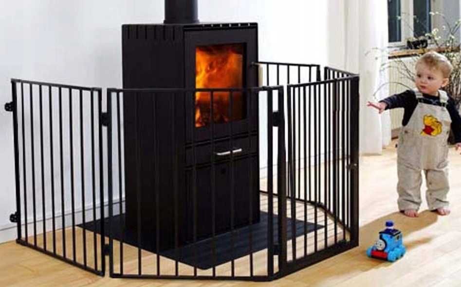 Barierka zabezpieczająca przykręcana metal Kaminer 304 x 74,5 cm