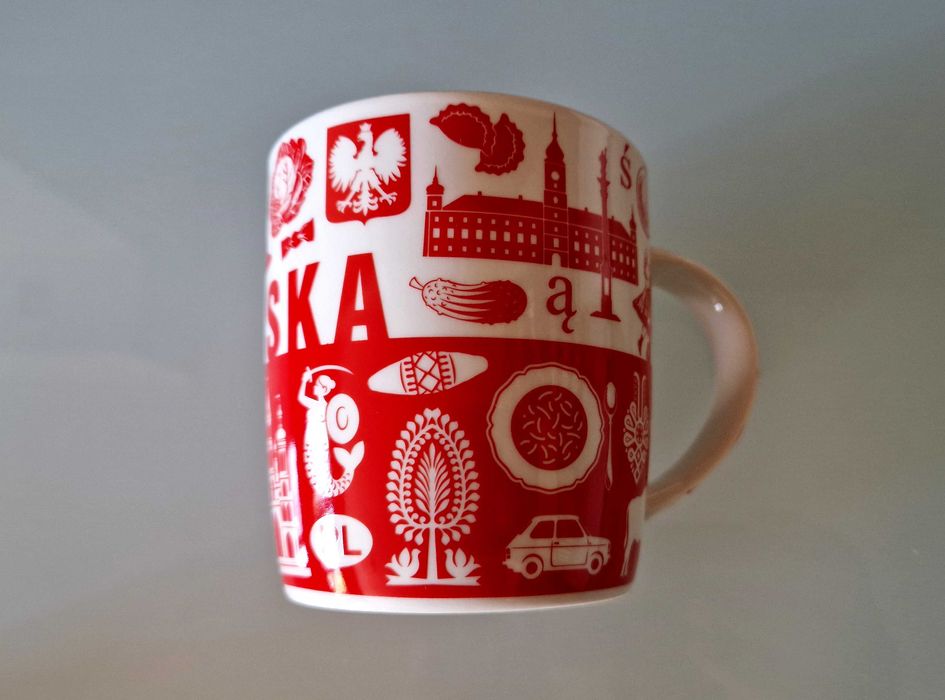 Kubek ceramiczny HANIA w pudełku (360 ml, Polska Symbole, FOLKSTAR)