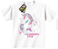 Unicorn Time Cartoon Horse - koszulka dziecięca Nowa 6 rozmiarów