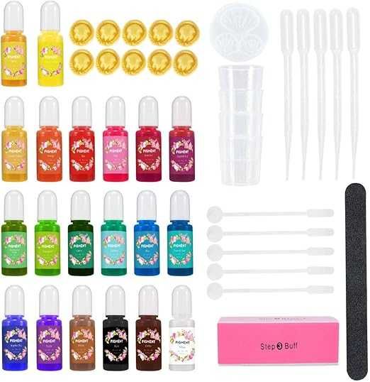 Gifort набір концентровані кольорові пігмент 20шт для епоксидної смоли