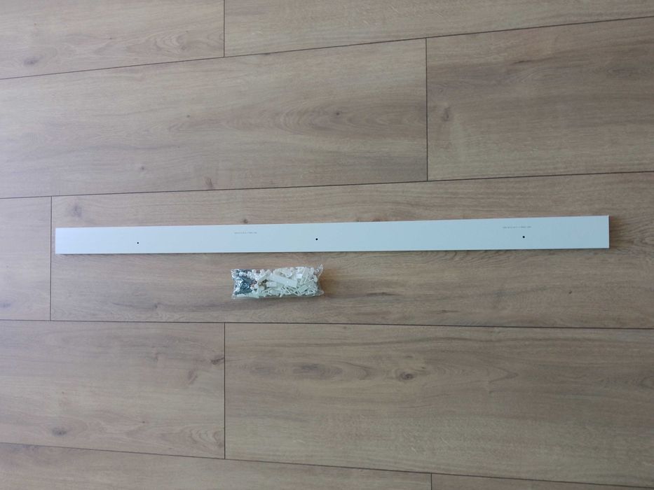 Szyna sufitowa 2-torowa 125cm z ząbkami PCV Karten