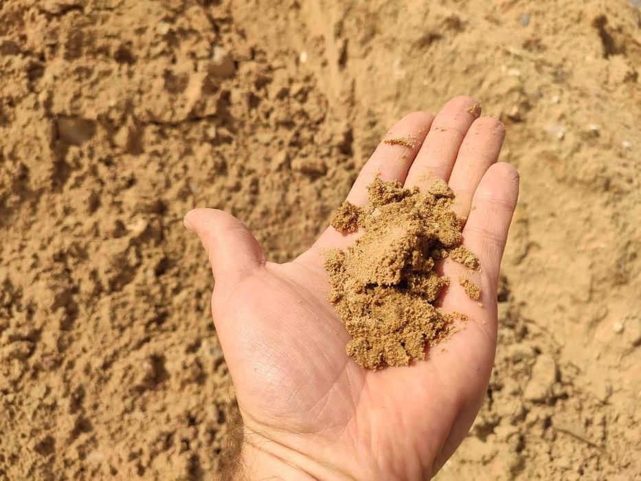 Piach piasek zasypowy budowlany fundament - z placu, ważony, transport