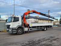 Mercedes-Benz AXOR 1824 HDS PALFINGER 4 WYSUWY na 12,20m  PK 15500 Skrzynia 8m Paka Hiab Fassi Atlas EURO4 1833 1829 4x4 6x4 6x2