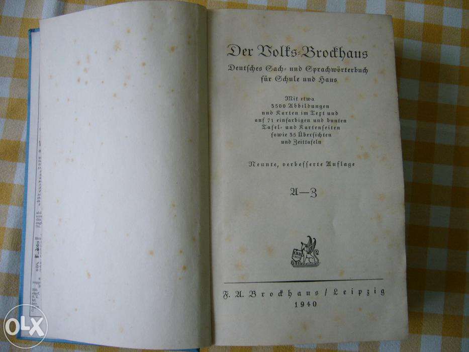 Książka "Der Volks-Brockhaus" - encyklopedia